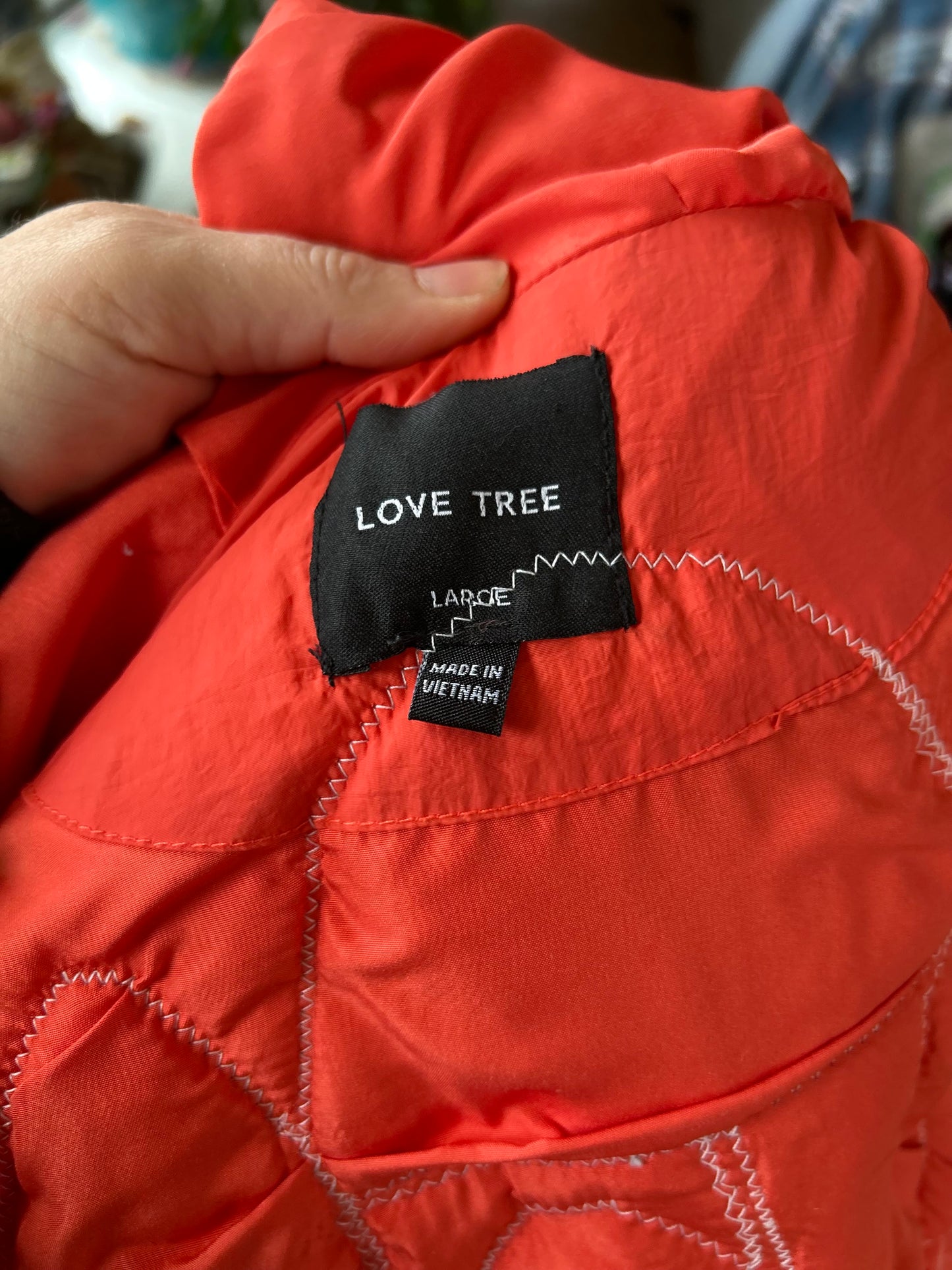 Orange Mushroom Vest Ladies L