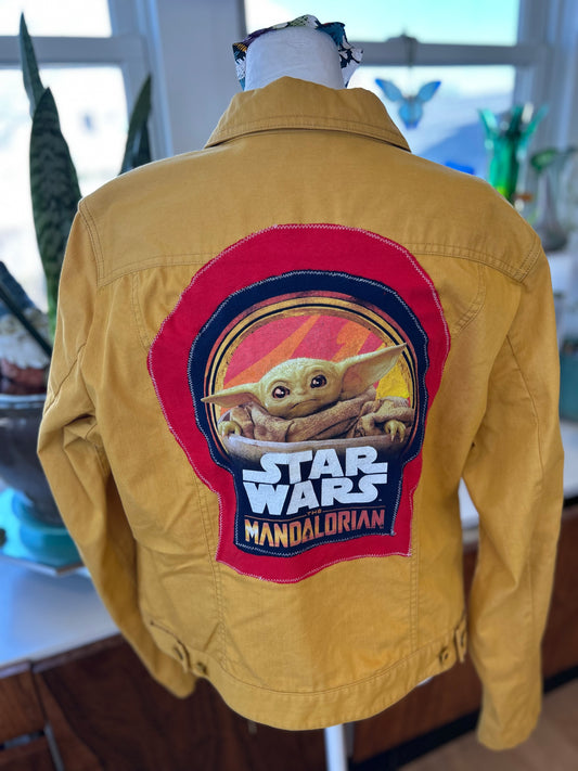 Star Wars Mustardy Denim Jacket-Womens XL