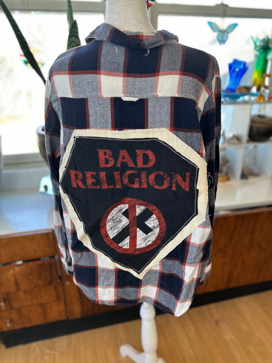 Bad Religion soft snappy flannel-Mens L