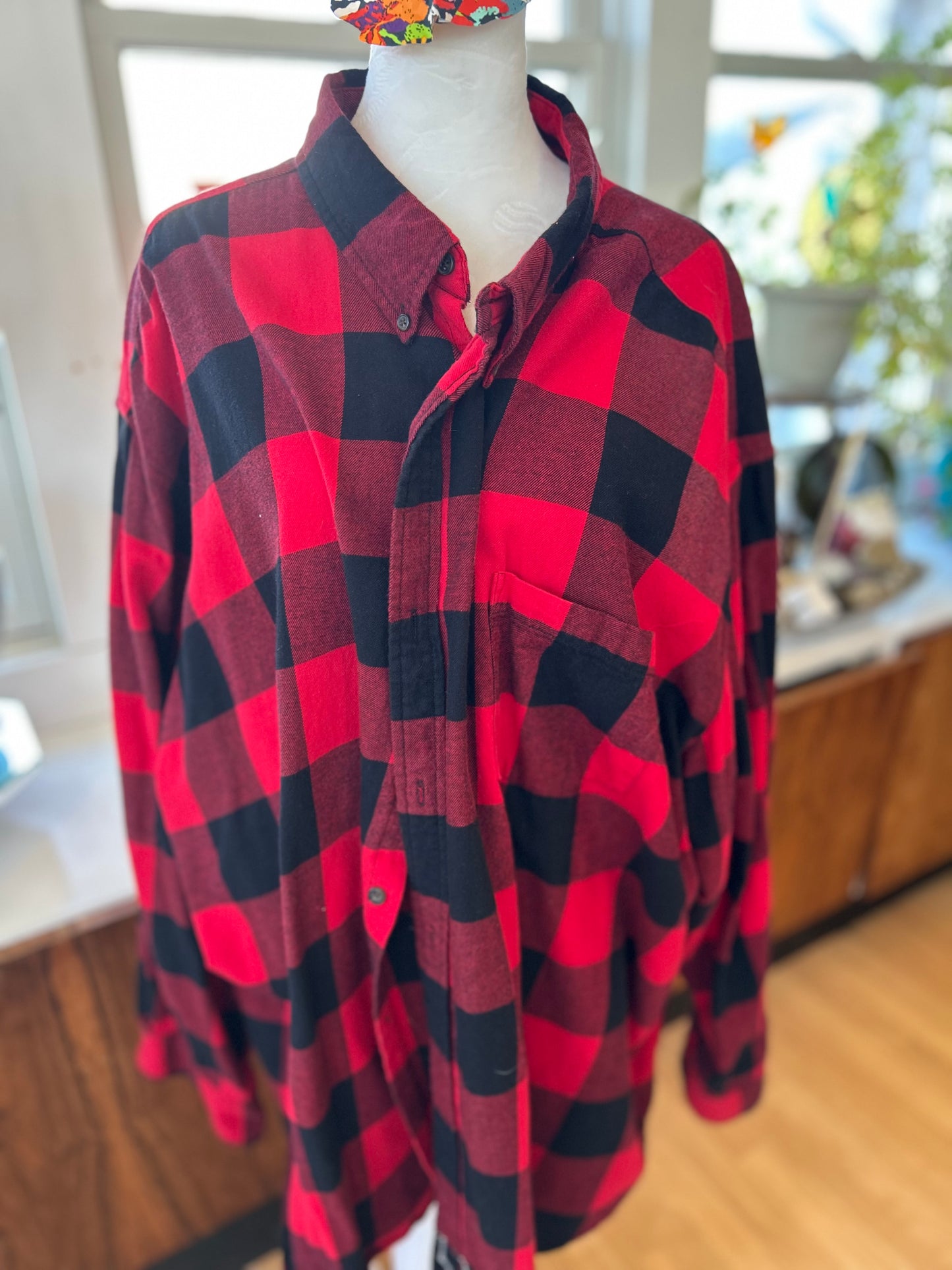 Sixers Big Dude Flannel Shirt - Mens 4XL