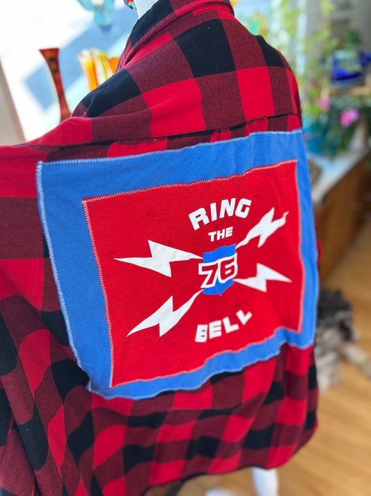 Sixers Big Dude Flannel Shirt - Mens 4XL