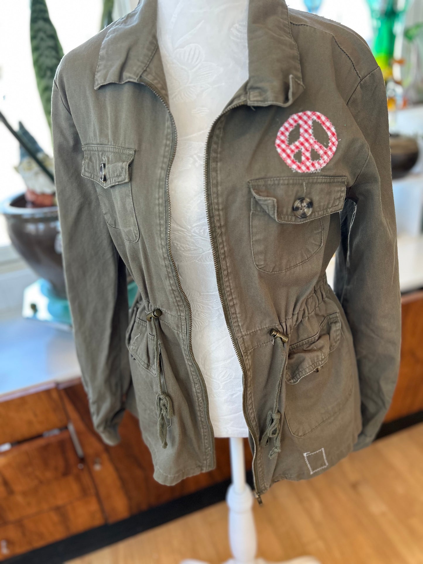 Peace Army jacket-Womens Med